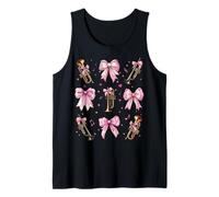 Trompeta Instrumento Chica Trompeta Coqueta Arco Rosa Mamá Camiseta sin Mangas