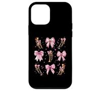 Trompeta Instrumento Chica Trompeta Coqueta Arco Rosa Mamá Carcasa para iPhone 12 mini