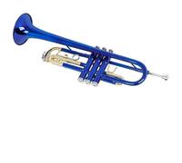 Trompeta Instrumento Musical El Juego De Trompeta Para Principiantes Incluye Un Kit De Guantes Rígidos(Blue)