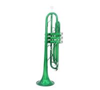 Trompeta Instrumento Musical Juego De Trompeta Bb Estándar De Latón Para Principiantes Trompeta Verde Con Estuche Rígido Y Guantes