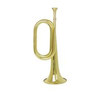 trompeta instrumento musical profesional Llamada Trompeta Latón Caballería Cuerno Chong Fenghao Cobre Paso Trompeta Instrumento Musical(Color:Gold)