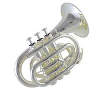 trompeta instrumento musical profesional Número De Palma Número De Bolsillo Portátil Plateado B Plano Principiante Rendimiento Del Examen De Ingreso