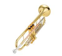 trompeta instrumento musical profesional Trompeta Sib Hecha En Japón Trompeta Profesional Chapada En Plata De Latón Plano En Si Con Estuche De Cuero Latón Amarillo