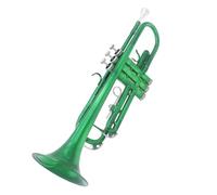 trompeta instrumento musical profesional Trompeta Verde De Latón Juego De Trompeta Bb Estándar Para Principiantes Con Estuche Rígido Guantes Accesorios De Boquilla 7 C