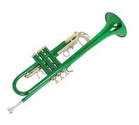 Trompeta Instrumento Musical Trompeta Verde B Plana Cuerpo De Trompeta De Tres Tonos Llave Dorada Instrumento Profesional De Prueba De Rendimiento Para Principiantes