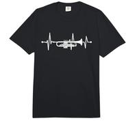 Trompeta Latido del corazón Orquesta músico trompetista Comfort Colors Adult Heavyweight T-Shirt