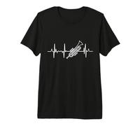 Trompeta Latido del corazón trompetista línea del corazón Camiseta Premium