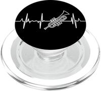 Trompeta Latido del corazón trompetista línea del corazón PopSockets PopGrip para MagSafe