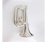 Trompeta Latón Con Bolsa Lacada Plata Niquelada Instrumentos Musicales Profesionales Bb Trompeta(Silver)