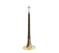 Trompeta Mediana Étnica Con Tecla D De Sándalo Negro, Instrumentos Musicales Suona Para Principiantes Y Adultos, Tono D (Color : Yellow bowl)