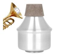 Trompeta Muda Recta - Silenciador De Trompeta Muda De Corcho, Silenciador De Sonido De Trompeta | Silenciador De Trompeta Silencioso, Silenciador De Práctica De Aleación De Aluminio, Accesorios De
