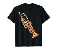 Trompeta Música Instrumento Motivo Ilustración Trompeta Camiseta