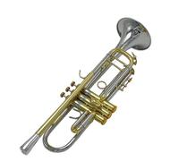 Trompeta Para Adultos Instrumento De Trompeta Con Diseño De Estilo Ponderado Cuerpo De Tubo De Cobre Blanco Instrumento De Trompeta