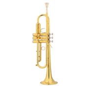 Trompeta Para Adultos Instrumento De Trompeta Estándar Profesional En Tecla Si Bemol, Nivel De Rendimiento Profesional De Banda Para Adultos Principiantes(H)