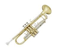 Trompeta Para Adultos Instrumento De Viento Metal Trompeta En Si Bemol Trompeta Dorada Y Plateada De Dos Colores Práctica Para Principiantes Trompeta De Ejecución Profesional