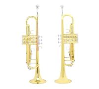 Trompeta Para Adultos Juego De Trompeta Estándar Gold Bb Instrumentos De Trompeta Para Principiantes De Latón(B)