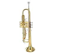 Trompeta Para Adultos Trompeta B Instrumento De Viento Profesional Para Principiantes Instrumento Plateado Plano(A)
