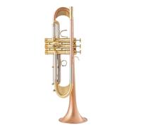 Trompeta Para Adultos Trompeta Bb Laca Dorada Trompeta Chapada En Plata Instrumentos Musicales De Latón Tipo Compuesto TrumpetTone(A)
