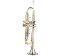 Trompeta Para Adultos Trompeta Bb Para Adultos Instrumento Musical Profesional De Trompeta Plateada De Latón En Si Bemol Con Estuche De Cuero