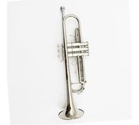 Trompeta Para Adultos Trompeta Instrumento Musical Trompeta Lacada En Oro Instrumento Musical Niquelado Nivel De Rendimiento Para Principiantes(B)