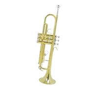 Trompeta Para Adultos Trompeta Musical Bb B Flat De Latón Dorado Instrumento Musical Duradero Con Guantes Y Estuche De Espuma