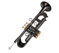 Trompeta Para Adultos Trompeta Pequeña Bb Llave De Oro Y Níquel Negro Instrumentos Musicales Profesionales Con Estuche Trompeta De Instrumento De Latón