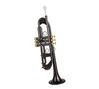 Trompeta Para Adultos Trompeta Pequeña TR 750 Bb Llave De Níquel Negro Dorado Instrumentos Musicales Profesionales Con Estuche