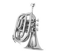 Trompeta Para Adultos Trompeta Plateada Si Bemol Trompeta De Palma Mini Trompeta De Bolsillo Instrumento Musical Micro Niquelado