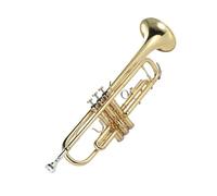Trompeta Para Adultos Trompeta Profesional En Si Bemol En Latón Duradero Pintado En Oro Exquisito Instrumento Musical Con Estuche Y Correa Para Guantes