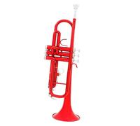 Trompeta Para Adultos Trompeta Roja Bb Instrumento Musical Profesional De Latón Guantes De Trompete Duraderos Funda Con Correa Accesorios