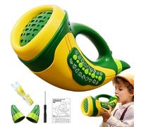 Trompeta para niños, juguetes que llaman animales, Cuerno de música interactivo para niños, Juguetes de caza Juego sensorial para niños, descubrimiento al aire libre Jugar juguetes de cuero temprano