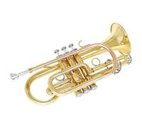 Trompeta Para Principiantes Mellophone Cornet BB Key Mini Trompeta De 3 Tonos Instrumento Musical Profesional Para Principiantes