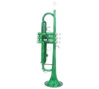Trompeta Para Principiantes Trompeta Verde Material De Latón Musical B Trompeta Plana Con Estuche Cepillo Funda Protectora Piezas