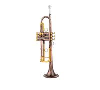 Trompeta Pequeña Bb, Llave Dorada, Instrumentos Musicales Profesionales Con Estuche
