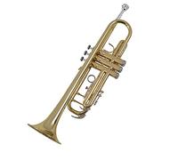 Trompeta principiante B-Flat Blase De Tres Tonos Para Principiantes Para Jugar Oro. Trompeta Latón