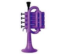 Trompeta principiante Instrumento de latón de trompeta de triple de plástico en plana B para principiantes para probar el nivel de rendimiento profesional Trompeta Latón (Color : 3)