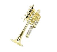 Trompeta Principiante Trompeta Soprano Afinada En Sib Lacada En Oro