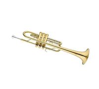 Trompeta profesional Banda De Examen De Grado Profesional Lacada En Oro En Clave De Do Bemol Tocando Un Instrumento De Trompeta De Uso General