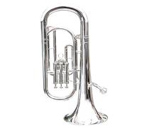 Trompeta profesional Estudiante Profesional Alto Pequeño Número De Retención Sanlijian Trompeta Grande Instrumento De Latón B-tune (Color : Silver)