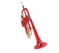 Trompeta profesional Instrumento De Trompeta Para Estudiantes Trompeta Plana Bb B Trompeta De Latón Con Llave Dorada Colorida Con Boquilla (Color : 03)