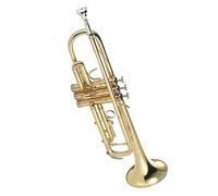 Trompeta profesional Trompeta Bb B Plana Latón Pintado En Oro Exquisito Instrumento Musical Duradero Con Boquilla