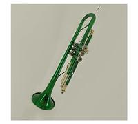 Trompeta profesional Trompeta Verde Con Llave Dorada, Trompeta De Latón B Plana Con Boquilla De Trompeta 7C