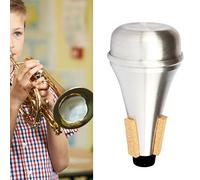 Trompeta Trompeta Amortiguación de Aleación de Aluminio Húmedo para el Accesorio Instrumentos Coincide con la y la Liviana Más Ahorrando a su Pequeña Color Plateado