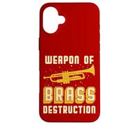 Trompeta Trompeta Arma de Latón Destrucción Cita Instrumento Carcasa para iPhone 16 Plus