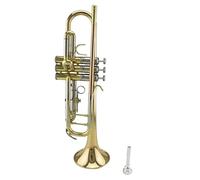 Trompeta Trompeta De Instrumento De Latón Tubo Giratorio De Cuproníquel De Grado Popular Trompeta Bb Con Campana De Latón Dorado