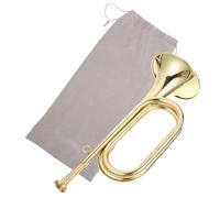 trompeta Trompeta De Llamada De Corneta De Latón Cuerno De Caballería De Latón Con Boquilla Para Banda Escolar Latón De CaballeríaEs Fácil De Llevar