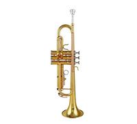 Trompetas B-flat - Trompeta de latón adecuada para principiantes para probar el nivel de rendimiento del instrumento de trompeta de banda de latón