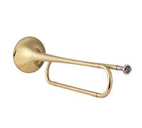 Trompetas B Llamada De Bugle Plana Material De Latón De La Trompeta Con Boquilla Para La Banda De La Escuela Cavalería Principiante Orquesta Militar Instrumento trompeta