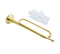Trompetas BB Bugle Instrumento Musical De Caballería De Latón Que Sopla Trompeta Portátil Para Bandas Principiantes Fiestas De Orquesta