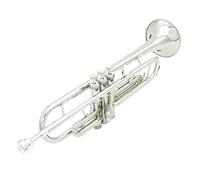 Trompetas BB Flat Trumpet Trumpeta De Latón De Exquisito Con Guantes De Boquilla Plateada, Una Caja Acolchada Y Correa Ajustable Instrumento trompeta